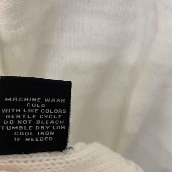 Verve Ami NEW Woman’s Sz 1X Ivory Scoop Neck Long Sleeve Zip Back Light Sweater - Picture 13 of 15